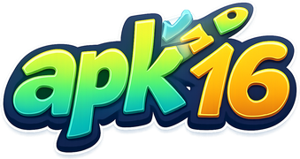 apk 16 গোলাপি নীল লোগো